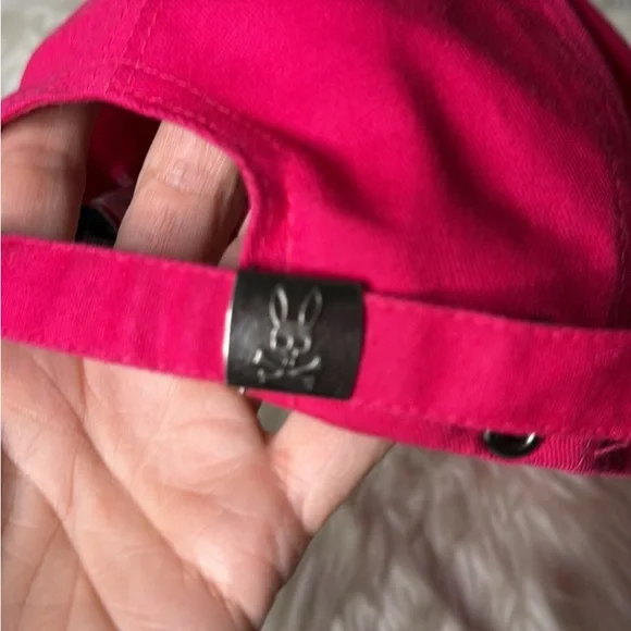 Psycho Bunny Fuchsia Cap Iconic Logo Colorful Cotton Adjustable Casual - NEW - Picture 2 of 4